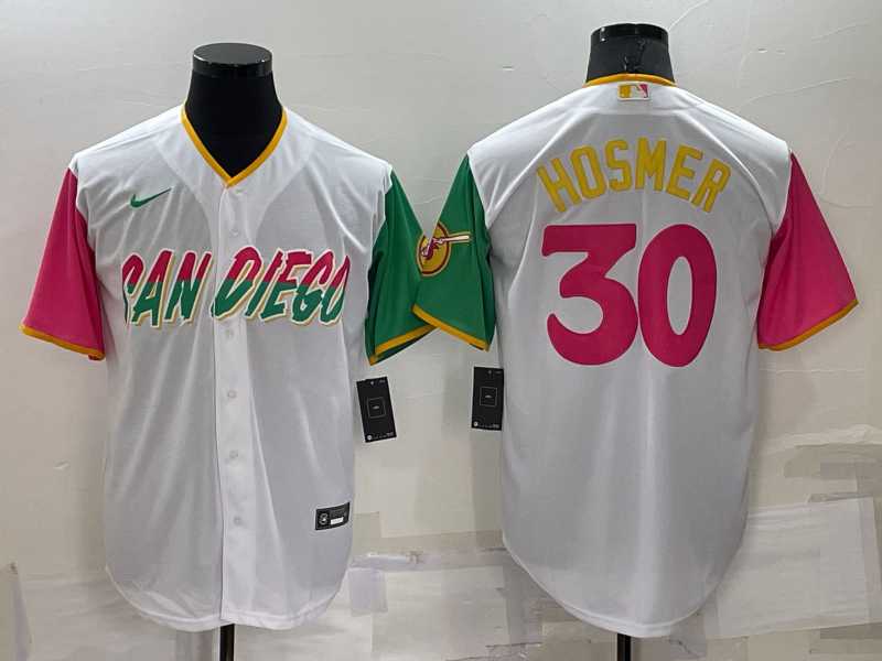 San Diego Padres #30 Eric Hosmer White 2022 City Connect Cool Base Stitched Jersey,We sell and wholesale San Diego Padres #30 Eric Hosmer White 2022 City Connect Cool Base Stitched Jersey on line form chian!